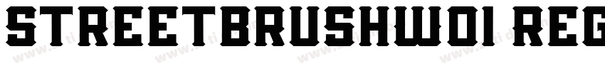 StreetbrushW01 Regul字体转换